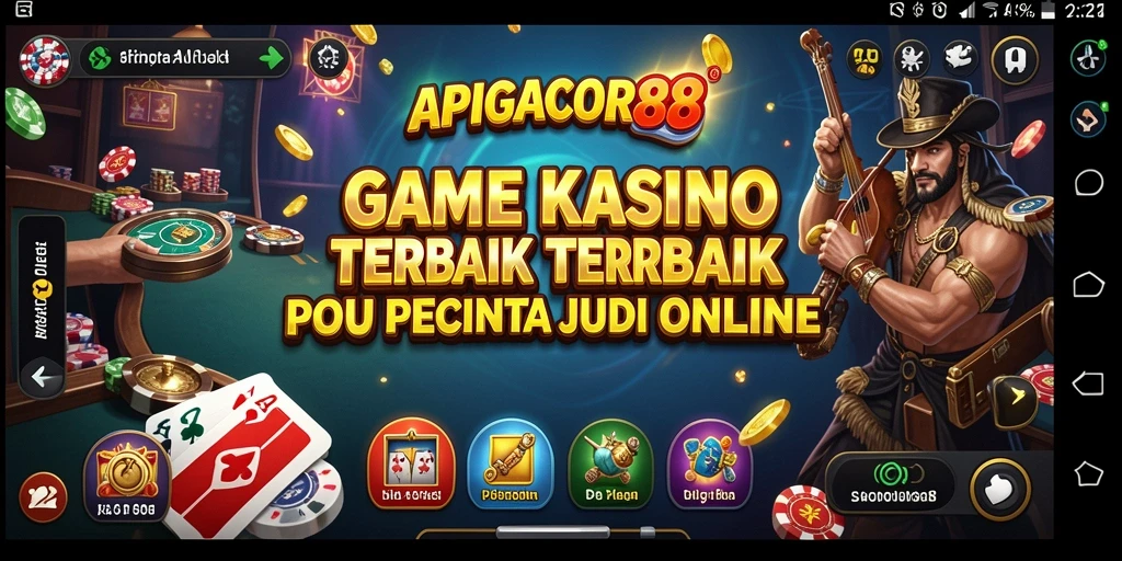 Tampilan gameplay Kasino dalam aplikasi APIGACOR88 yang menarik.