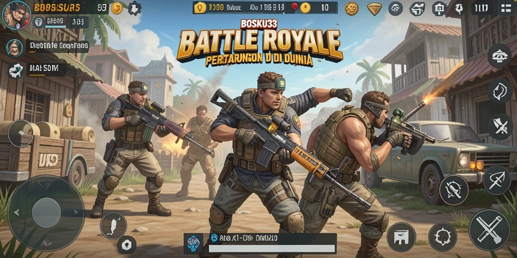 Tampilan gameplay menarik dari BOSKU33 dalam pertempuran seru.