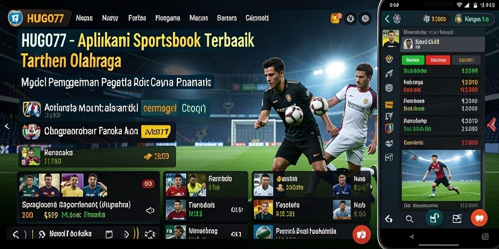 Screenshot HUGO77 menampilkan tampilan antarmuka taruhan olahraga yang menarik.