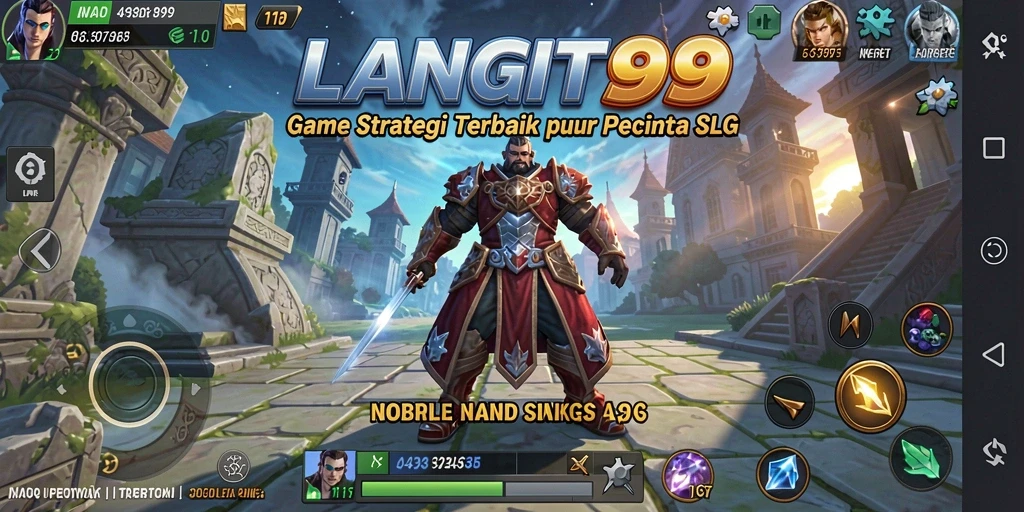 Screenshot menampilkan aksi strategi epik di LANGIT99.
