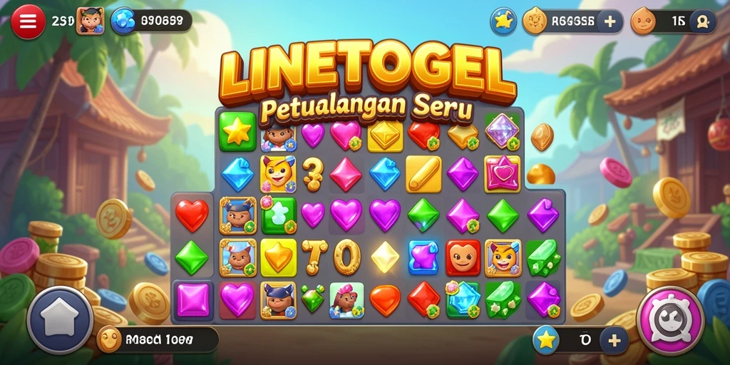 Tampilan gameplay menarik dalam permainan Match-3 yang menantang.
