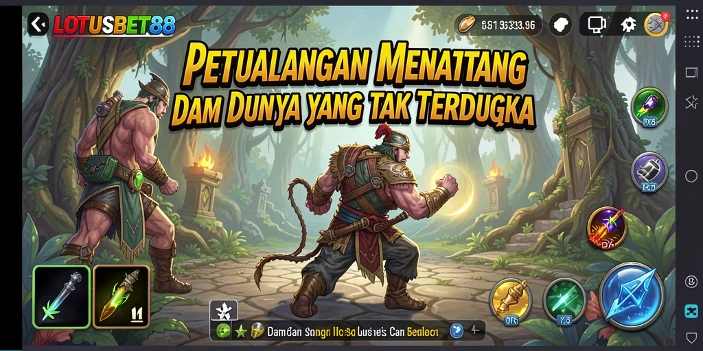 Screenshot LOTUSBET88 menampilkan aksi seru dalam petualangan yang mendebarkan.