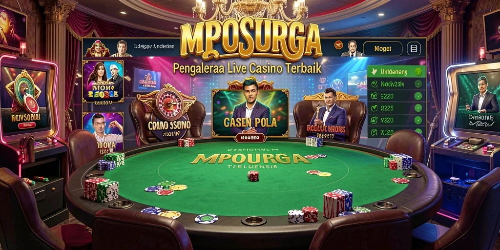Tampilan gameplay Live Casino dengan dealer langsung di MPOSURGA yang mengesankan.