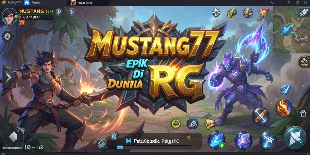 Tampilan menakjubkan dari gameplay MUSTANG77 di dunia RPG.