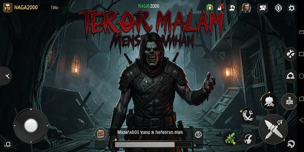Screenshot menampilkan suasana mencekam NAGA2000 saat bermain.