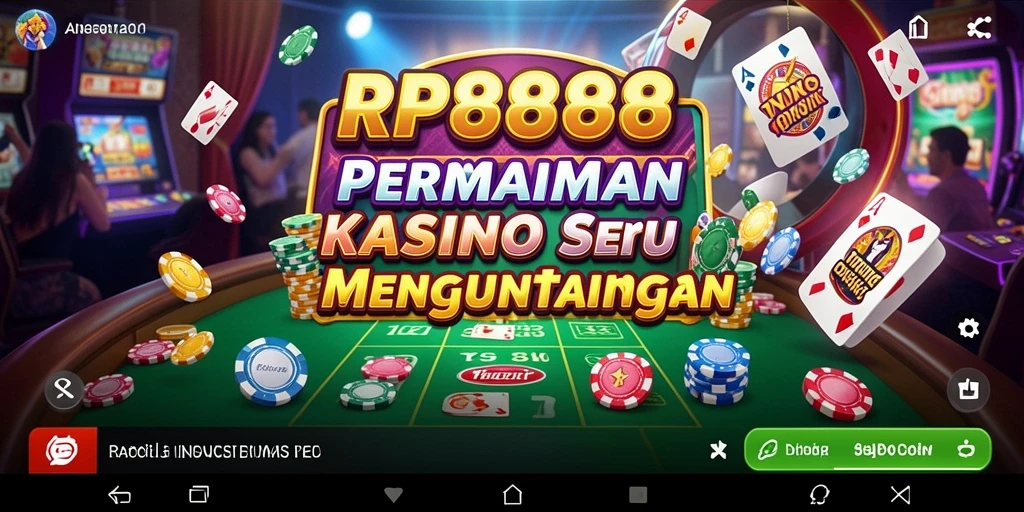 Screenshot RP8888 menampilkan gameplay Kasino yang seru dan mendebarkan.
