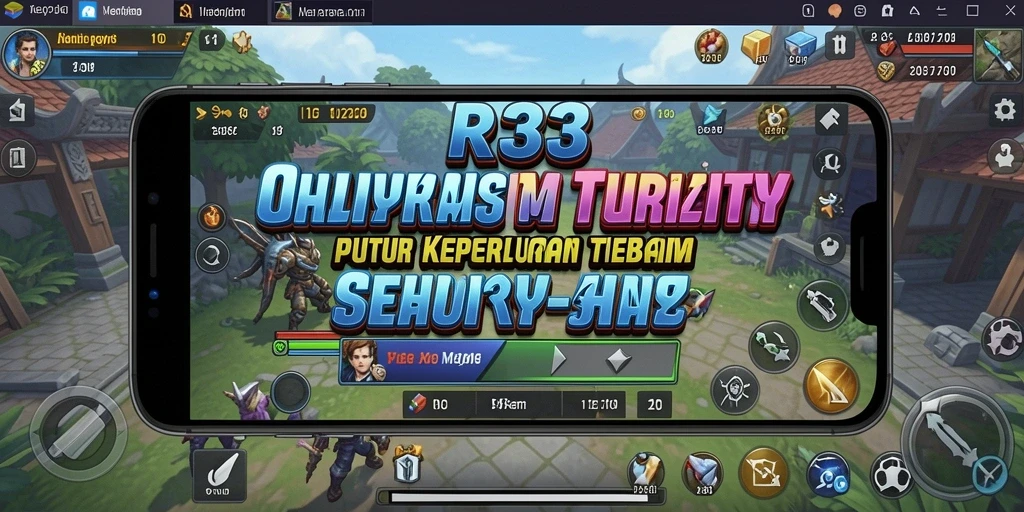 Tampilan utama RR33 dengan berbagai fitur utilitas yang canggih.