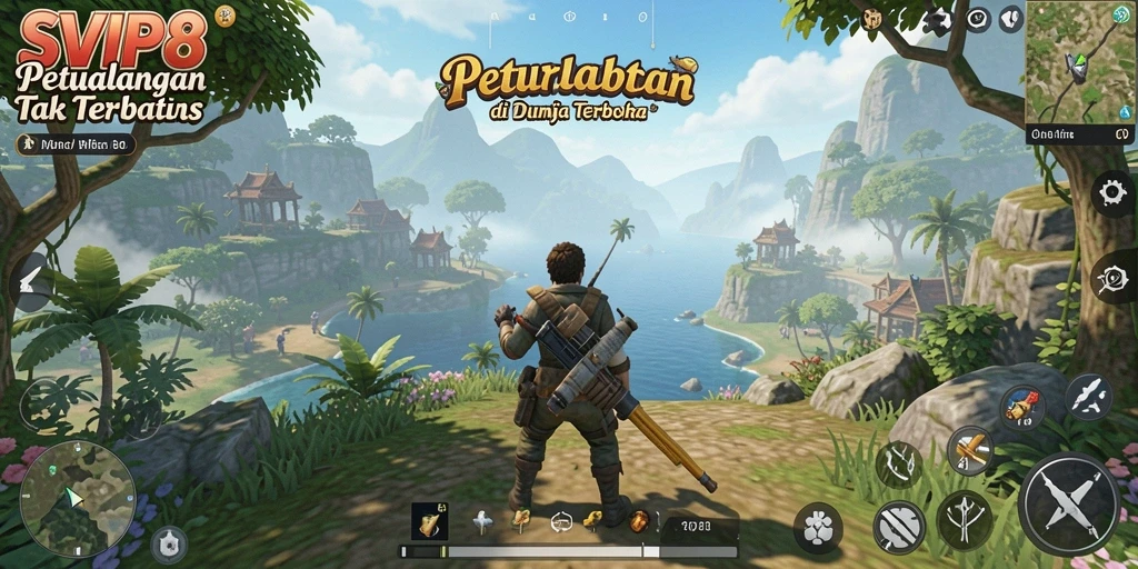 Screenshot gameplay <strong>SVIP8</strong> menampilkan dunia terbuka yang menakjubkan dan interaksi pemain.